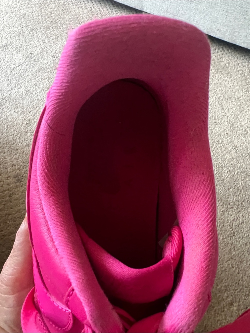 Women's Bright Pink Low-Top Lace-Up Sneakers - Picture 6 of 7